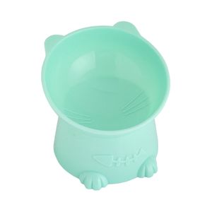 Wooden pet bowl holder Adjustable neck guard cat food bowl Double bowl  Ceramic cat bowl holder anti-upset dog food bowl holder