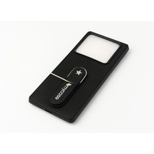 Infinix Note 40 Pro/ Note 40 Pro Plus (+) Cover Luxury Black High Protection Open camera with METAL STAND Comfortable Grip Phone Case/ Back cover