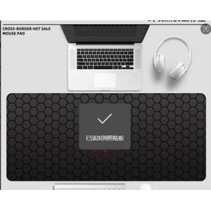 Large 90*40*2cm Geometric Mouse Pad, Keyboard Accessory, Non-Slip Office Mouse Pad Measuring , Soft Desk Mat for Computers
