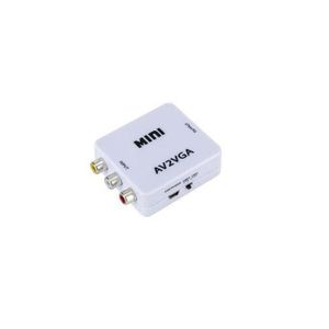 AV To VGA Video Converter - White