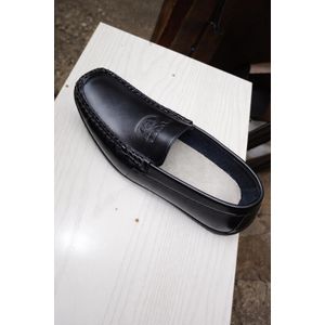 Handcrafted Men’s Leather Slip-On Shoes – Elegant Gradient Finish, Premium Comfort & Durable Formal Wear, Loafer black