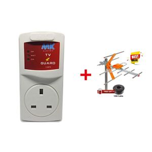 MK TV Guard -white +Free TV Aerial Antenna.