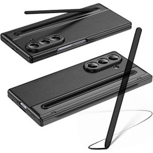 Leather case cover with inbuilt stylus pen front screen protector for Samsung Galaxy Z fold 7