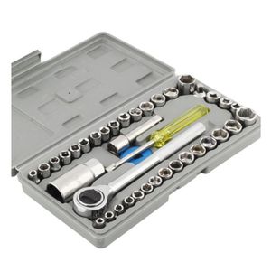 Aiwa 40pcs Automobile/Motorcycle Repair TOOL BOX Set Sockets Mini Socket Wrench Set