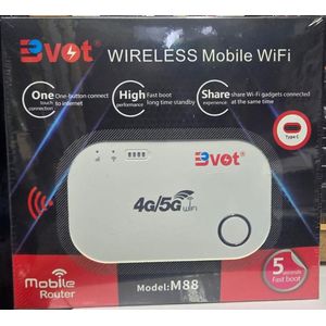 BVOT Super-Fast 4G/5G LTE Pocket WiFi Router for Office, Home, Travel & Business Connectivity