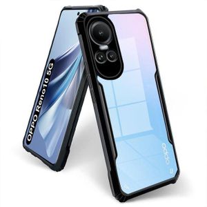 Xundd Oppo Reno 10 5G Crystal Clear XUNDO Case with Shockproof Airbag and Military Grade Dual Layer TPU and PC Hybrid Protection