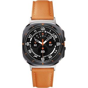 Samsung  Galaxy Watch 7 Ultra Band 47mm Leather Strap with Metal Buckle