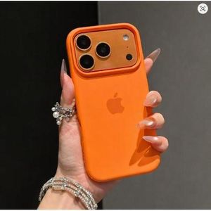Apple  iPhone 17 Pro Max Silicone Case Lightweight and Maximum Protection Phone Case Smooth Matte Finish Orange
