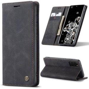 Caseme Wallet Case for Samsung Galaxy S20 Plus, Matte Texture Retro PU Leather