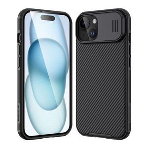 Nillkin iPhone 15 (6.1" Inch) CamShield Pro Camera Slider Double Layered Protection TPU + PC Black Color