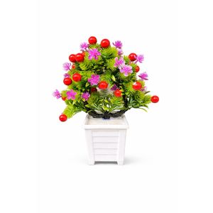 Artificial Table flower with red  berries 
