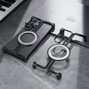 Samsung S25 Ultra Metal Frameless Armor Sleek Minimalist Case with