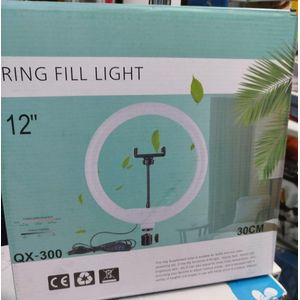  12-Inch LED Ring Light Kit with Adjustable Stand and 3 Light Modes for Professional Lighting