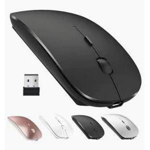 Universal Wireless Rechargeable Bluetooth Mouse – Silent Click, Dual Mode (2.4GHz + Bluetooth), USB Type-C Charging