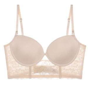 Backless Strapless Bra Push Up Plus Size Women Bralette Wire