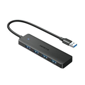 Ugreen CM219 (UG-25851) USB 3.0 4-Port USB Hub, 5Gbps Data Transfer, Grey – High-Speed USB Expansion Hub for Laptop, PC, Desktop & USB Devices