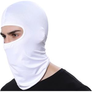 White Ultra thin Stretch Balaclava Snood Ski Moto Quad Bike Face Mask Outdoor Sports Swat SAS