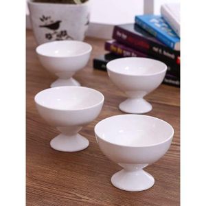 Porcelain Ice Cream Bowl With Stand