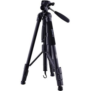 Jmary 2264 Aluminium Alloy Professional Tripod + Monopod for All DSLR Cameras - Upto 6 Feets Max Height with 3-Way Swivel Pan Head Tripod Monopod