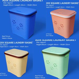 Adix  Square Laundry Basket with Lid Secure Fitted Lid Keeps clothes covered, reduces odors  offers ample space for dirty clothes while the fitted lid keeps contents concealed and your space looking tidy ideal for bedrooms, bathrooms, or laundry rooms