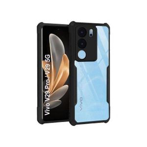 Xundo  Airbag Shockproof Bumper Shell Back Transparent Acrylic + TPU Buffer Case Cover For Vivo V29 5G