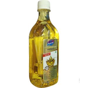 Auzat Cold Pressed GROUNDNUT OIL Free From Argemone Oil HERBAL FORTIIFED Cooking Baking Frying jm