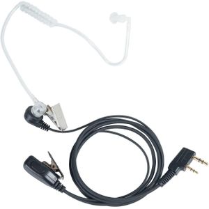 Two-Pin Earpiece with Covert Tube & Microphone for Baofeng Radios – Hands-Free Communication