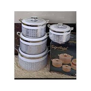 4-Piece Insulated Hot Pot Food Warmer Set, Multi-Size Thermal Casserole Containers, 1.0L, 1.5L, 2.5L & 4.3L