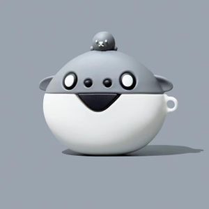 Inobrands For Apple pod Pro Case Cover Cartoon Cute shark Soft Silicone Earphone Case Casing