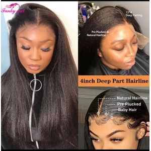 Fashion Classic Kinky human blend frontal wig 