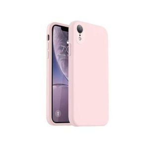iPhone XR Original Soft Silicone Cover Case Flexible Shockproof Slim Back Cover Pink, Protective Phone Case