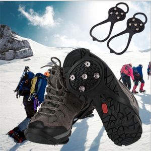 12 Tooth Ice Snow Crampons Anti-Slip Climbing Gripper Shoe Covers Spike  Cleats Stainless Steel Snow