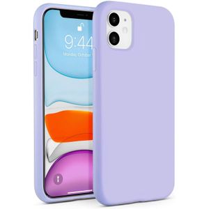 Soft Silicone Slim Fit Cover Anti-Scratch Shockproof Case for Apple iPhone 12 - Purple