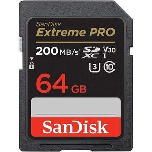 Sandisk Extreme PRO 64GB SDXC UHS-I Memory Card For CAMERA 200MB/S