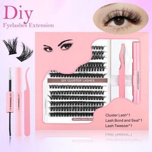 DIY Segmented False Eyelash Kit with Cluster Lashes, DoubleHead Glue, Large Capacity & Individual Cluster False Eyelashes Gift