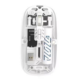 Bluetooth 2.4G wireless mouse, dual-mode, rechargeable for laptops, wireless mouse, transparent and portable, rechargeable mouse, PC