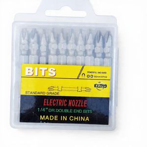 10 piece 65mm drill bit set multipurpose double end screwdriver bit set power drill