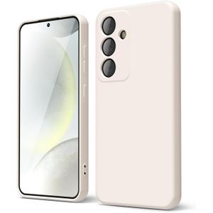 Soft Silicone Slim Fit Cover Anti-Scratch Shockproof Case for Samsung Galaxy S24 Plus - Beige Nude
