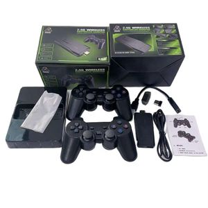 Portable Game Stick M8 4k Tv Hd With 2 Wireless Gamepad Joystick Controller With 20000 Classic Games Retro Video Game Console