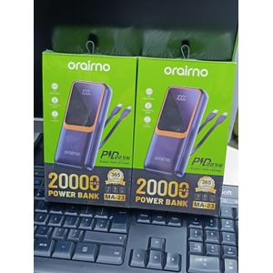 Oraimo  PowerNova Q21 20000mAh 22.5W Super-fast Charging Power Bank. 