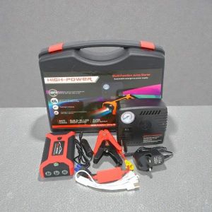  Heavy Duty Long Term Reliability Multi-Functional Vehicle Emergency Tool 12V 99800mAh High Capacity Emergency Car Jump Starter Battery Booster Power Bank with Tire Inflator or Air Compressor Pump