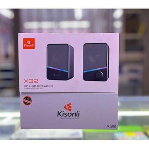 Kisonli  X32 Mini RGB Light Laptop Speaker
