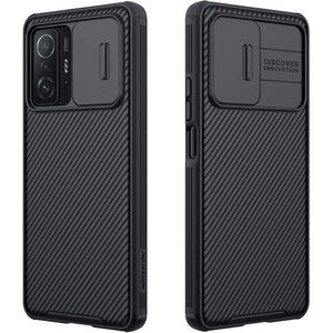 Nilkin For Xiaomi Mi 11T Case Mi 11T pro Cover, Nilkkin CamShield Slim case Protective Cover with Camera Protector Hard PC and TPU Thin Anti-Scratch Phone Case for MI11T/Mi 11t Pro (Black)