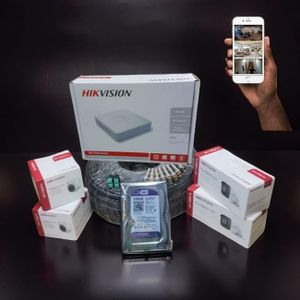 Hikvision  4 Turbo HD 1080P Full HD 2MP Super Quality Wide Viewing Coverage CCTV Cameras Complete Full System Kit -500GB Harddisk