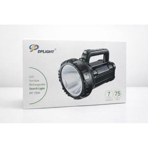Dp Light Rechargeable LED Searchlight – High Power 75W Torch with Long Distance Illumination & Portable Design