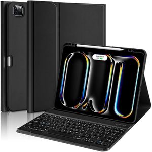 For iPad Pro 13 inch Keyboard Case (M5/M4, 2025/2024),Keyboard Case for iPad 13 Pro Magnetic Detachable Folio Slim Folio iPad Pro 13 Keyboard,Smart Sleep/Wake,Pencil Holder