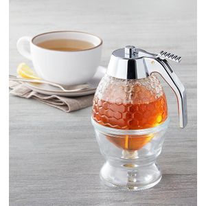 Honey Dispenser – Easy Pour Glass Container