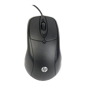HP Cool Family Wired USB Optical Mouse – 1200 DPI, Ergonomic Design, Non-Slip Scroll Wheel.