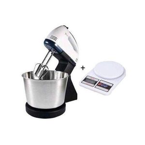 Sokany 7 Speed Hand Mixer With Bowl,Egg Beater Whisk Cake Baking with FREE 10kg kitchen scale