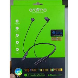 Oraimo Necklace Lite Wireless Bluetooth Earphones – Neckband Design, Long Battery Life, Deep Bass & Magnetic Earbuds
